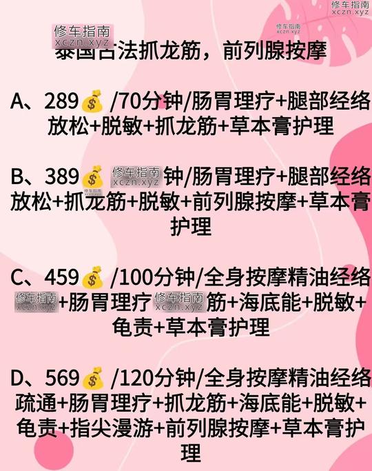 [广东-广州]泰式古法抓龙筋-珊珊