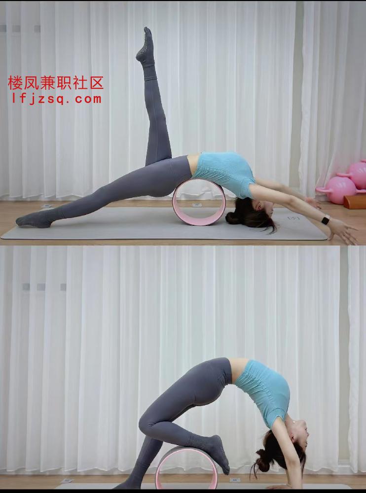 练舞蹈瑜伽纯欲大学生气质就是好特别粉嫩皮肤